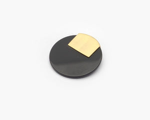 Gold-Vermeil black onyx necklace / MONU CAP
