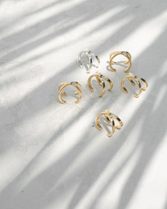 CRADLE RING / Gold-Vermeil & Silver